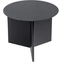 HAY Bijzettafel Slit Black Round Ø45 x H35,5 cm
