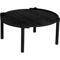 Cooee Design Woody tafel Ø80 cm Black stained oak