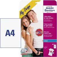 Avery My Design T-Shirt MD1001 Inkjet-textielfolie DIN A4 Voor licht textiel, Geoptimaliseerd voor inkjet 5 vellen