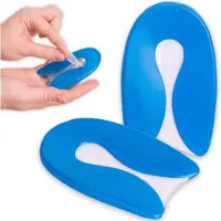 Sulpo Gel-hielcups voor hielspoor vastgelijmd aan schoenen - Hielcup - Hielspoor oplossing - Schokabsorberend - Maat M: 36-39 Lengte: 10 cm Breedte: 6,5 cm