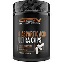 German Elite Nutrition GEN D-Asparaginezuur DAA Ultra Caps - 300 capsules met hooggedoseerde 1150 mg per capsule - D-Aspartic Acid - Zonder ongewenste toevoegingen
