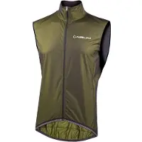 Nalini Singh - Breva Wind Vest - Fietsbodywarmer L, olijfgroen