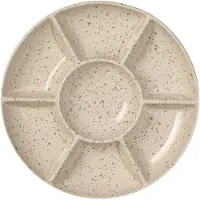 Sagaform Ditte Serveerkom Ø26 Cm - Overige borden & schotels Steengoed Beige - 5018649