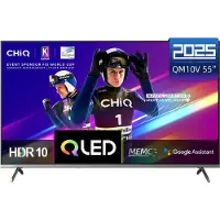 Chiq U55QM10V - Smart TV 55 Inch - QLED Pro Google TV - 4K Ultra HD - Randloos Metal Design - Dolby Audio - 2025 Nieuw