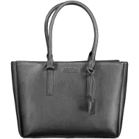 Calvin Klein Zwarte Polyurethaan Dames Schoudertas
