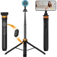 K&F Concept 63'' magnetische telefoon Selfie Stick-statief Lichtgewicht mobiele telefoonhouder en camerastandaard met draadloze afstandsbediening
