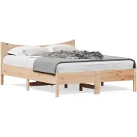 vidaXL Bedframe zonder matras massief grenenhout 120x200 cm