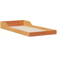 vidaXL Bedframe Wasbruin 90 x 210 cm Massief grenenhout