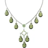 Behave ketting - Groene hangers - Nikkelvrij - Verfijnde mode