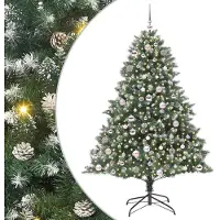vidaXL Kunstkerstboom Groen 180 cm PVC en Plastic en Staal