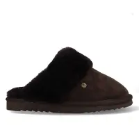 Warmbat Huisschoenen 'Flurry' chocoladebruin
