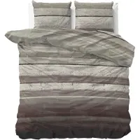 Sleeptime Elegance Flanel Dekbedovertrek Marcus Taupe-200x200/220
