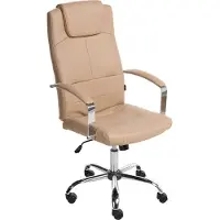 Beliani WINNER - Bureaustoel - Zandbeige - Kunstleer