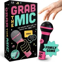 MEGABLEU Grab The Mic - Karaoke Partyspel - Muziekspel voor 2-10 Spelers - Bekend van TikTok - Originele Engelstalige versie