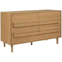 Sweeek - Vintage ladekast houtdecor met 6 lades 120cm - juliana