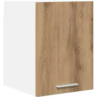 vidaXL Hangkast Ambachtelijke Eik en Wit 30 x 31 x 40 cm Bewerkt hout