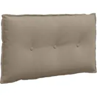 vidaXL Rugkussen Taupe 80 x 50 cm Microvezel Stof