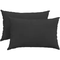 vidaXL Zitkussens 2 pcs Zwart 60 x 40 cm Stof