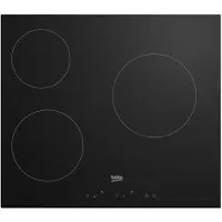 Beko HIC63400 kookplaat Zwart Ingebouwd 60 cm Inductiekookplaat zones 3 zone(s)