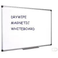 Quantore Whiteboard 60x90cm magnetisch gelakt staal
