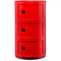Kartell Componibili Classic Opbergunit Red | 3 doors