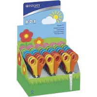 Westcott Schaar Kids cm verdeling ronde punt display 30 stuks assorti