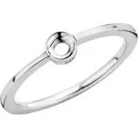 Melano Twisted Ring Petite Zilver