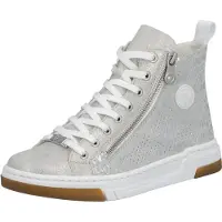 Rieker Sneakers hoog zilver / wit