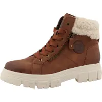 Tom Tailor Veterlaarsjes chocoladebruin / cognac / wit