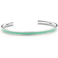 Colori 4 COL0004 Stalen Open Bangle - One-Size (60 X 50 X 4 mm) - Mint
