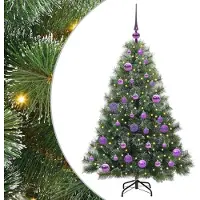 vidaXL Kunstkerstboom met 150 LED met standaard Groen 120 cm PE en PVC