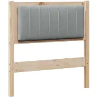 vidaXL Gestoffeerd hoofdbord Bruin 75 cm Massief grenenhout