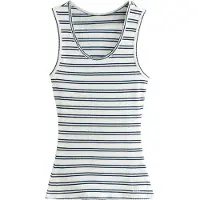 Next Top navy / wit