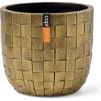 Capi Europe Bloempot Blocks Goud D 23,5 H 21 Cm
