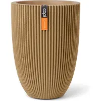 Capi Europe Vaas elegant groove d34h46cm beige