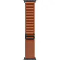 Apple Watch Strap - 49mm - Black Titanium Finish - Terra Cotta - Alpine Loop - Small