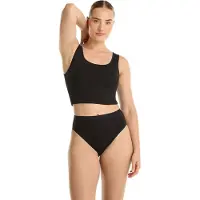 Ten Cate Basic high leg slip (set van 2) zwart female | Maat: XL