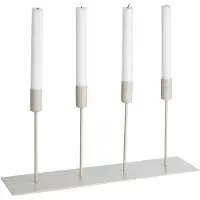 ERNST Candlestick Metal 42 Cm - Kaarshouders Metaal Beige - 152507