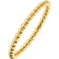 Lucardi Ring 'Glitzerndes Basic' goud
