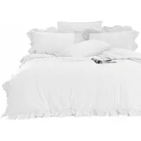 Darymex Katoenen beddengoed OPTIC WHITE/160x200 (eenpersoons), stone washed