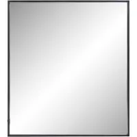 Ben Oblon spiegel met LED verlichting en anti-condens 100x80 cm Mat Zwart