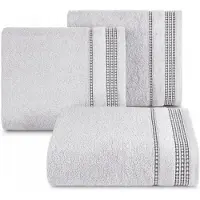 Eurofirany Luxe Zilveren Badstof Handdoek 30x50cm - 500 GSM Katoen