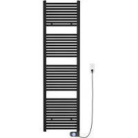 Saqu Fonti elektrische radiator 1000W 50x181,7cm mat zwart