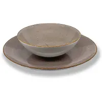 Lubiana Boss Diep Bord 18cm - Handgemerkt Bruin