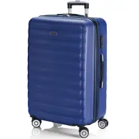Itaca ITACAunisex. 71270-03 Grote Reiskoffer 4 Wielen Trolley 71270 Blauw -68x47x30cm (OSFA), Casual, ABS/polycarbonaat, Groot