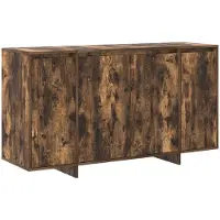 vidaXL Dressoir Rook Eiken 135 x 41 x 75 cm Bewerkt hout