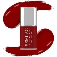 Semilac 3in1 One Step Glossy Gel Nagellak 7 ml S575 Dark Red