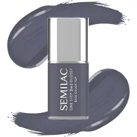Semilac UV Gel Polish One Step 3in1 Glossy S185 Stone Grey