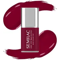 Semilac 3in1 One Step Glossy Gel Nagellak 7 ml S570 Dark Raspberry