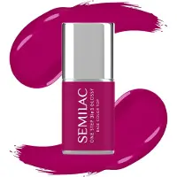 Semilac 3in1 One Step Glossy Gel Nagellak 7 ml S595 Bright Purple